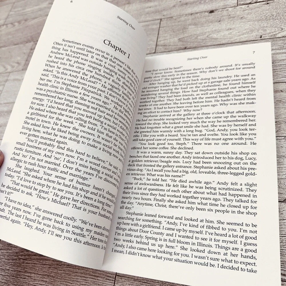 Starting‎ Over Bob McCurdy Andy McLeod Mystery SIGNED Trade Paperback